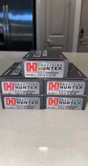 8 Boxes Hornady Precision Hunter 6.5 Creedmoor 