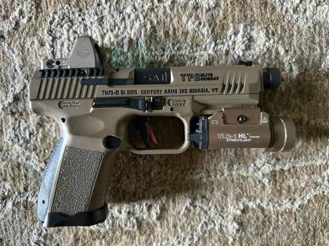 Canik TP9 Elite Combat w/ RMR + TLR1