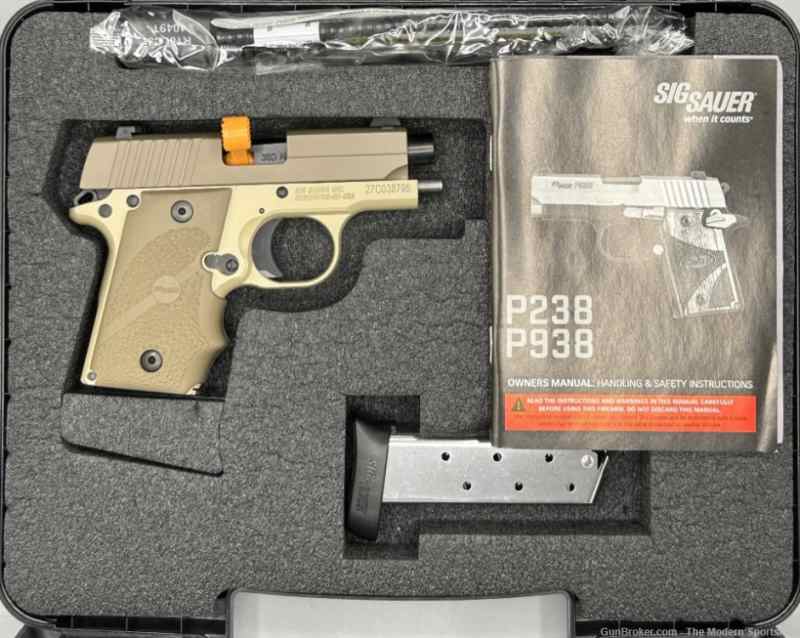 Sig Sauer P238 Desert .380 ACP 2.7&quot; Micro 1911 Sty