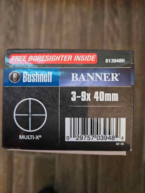 Bushnell Banner Rifle Scope 3-9x 40mm NIB