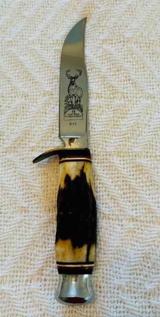Hunting Knife with Leather Sheath, Made in Germany