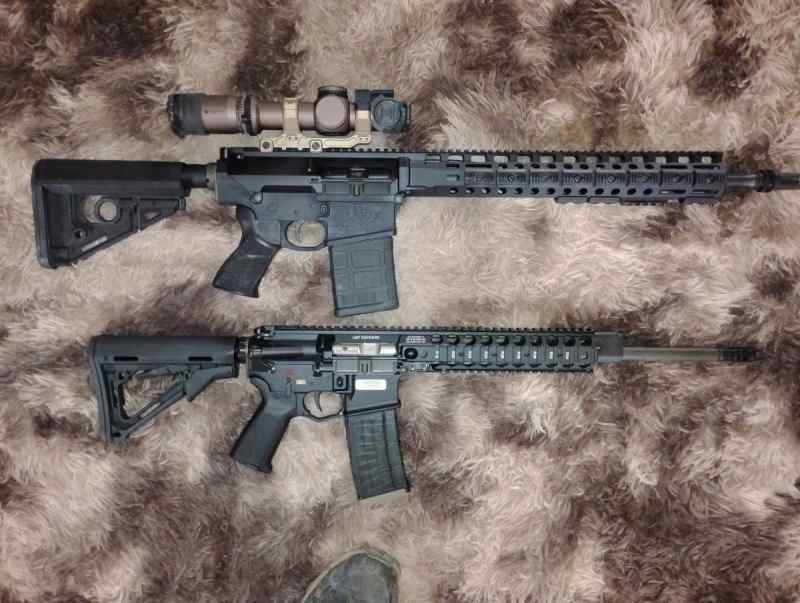 Larue OBR 308 and LMT MARS MRP 