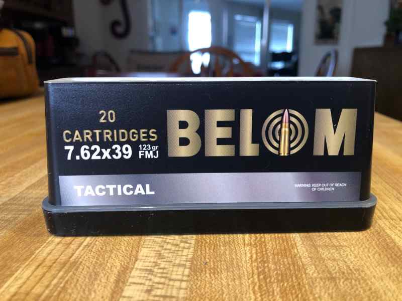  Belom 7.62x39 123 gr FMJ 58 boxes 580.00 Cash