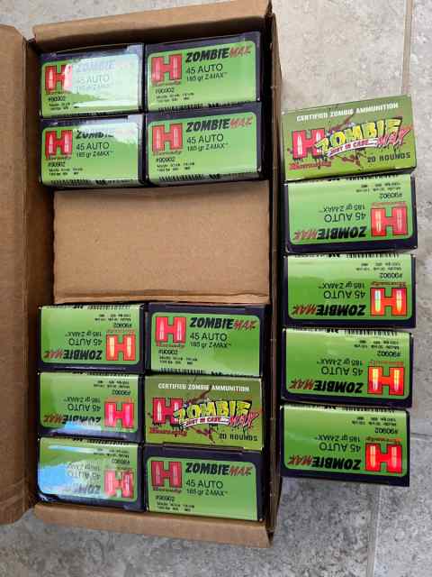 Hornady .45 acp Zombie Max 185gr