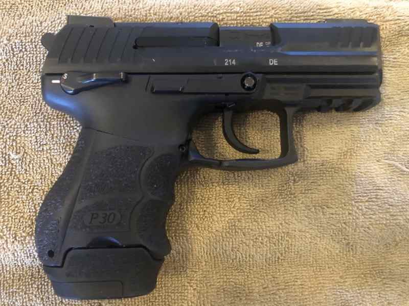 HK P30SK 9mm LUGER, 3 MAGS + HOLSTER