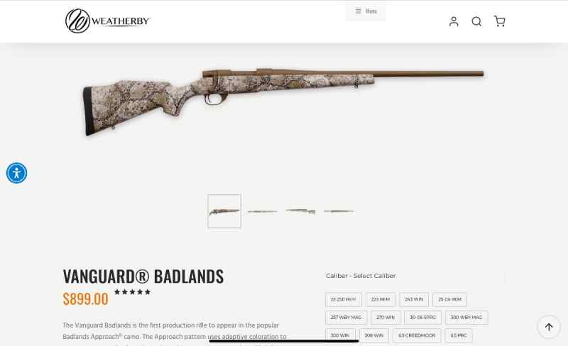 Weatherby Vanguard 6.5 creedmore 