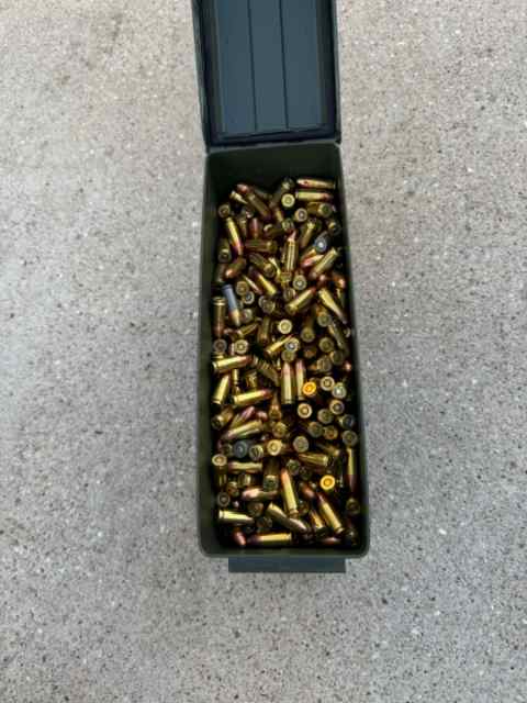  9mm FMJ, 1000 rds  assorted