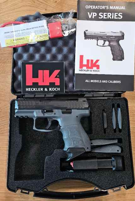 Rare Gray HK VP9SK with FRONT NS BLACKED OUT REAR