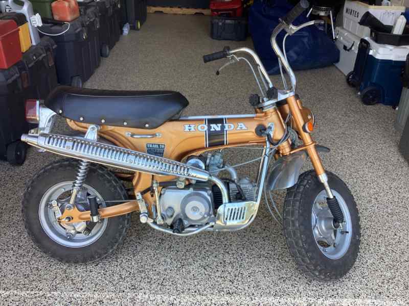 Restored Classic 1969 Honda Trail 70.  