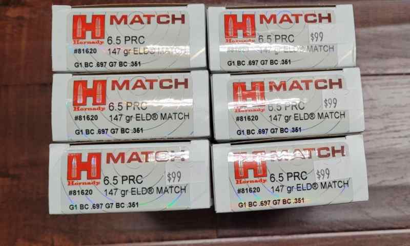 Hornady 6.5PRC 143GR ELD-X/M 300PRC 225GR ELD-X/M