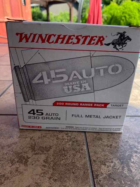 WINCHESTER USA 230G FMJ 45ACP