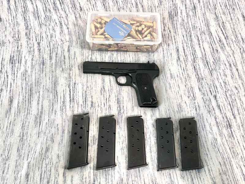 Chinese Type 54 Tokarev Surplus Pistol 5 mags, amm