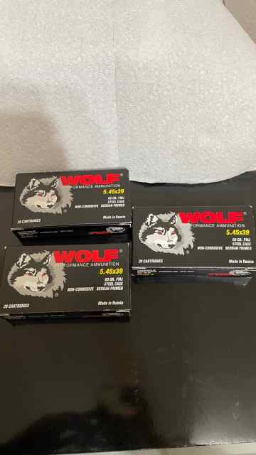 Wolf 5.45x39mm ammo