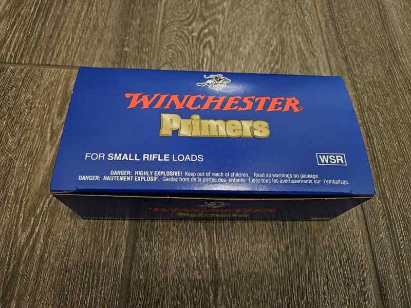 Winchester primers for small rifle loads WSR