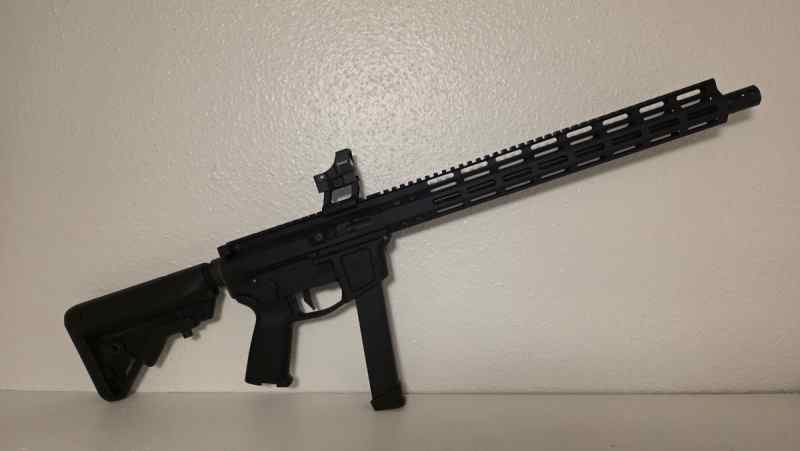 16" Comepetition Built AR9 rifle
