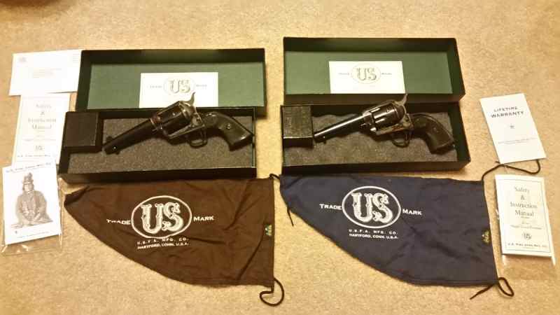 Pair of USFA Single Action Revolvers, .38 Spcl