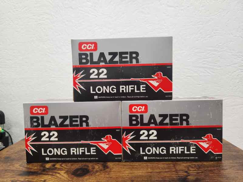 Vintage ammo CCI Blazer 22lr 3 brick Collectable *