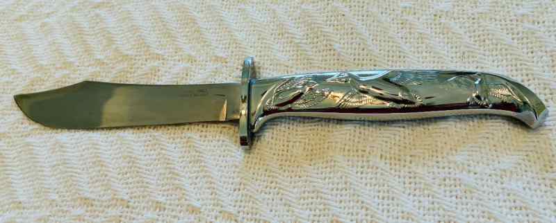 Carvel Hall Stainless Hunting Knife w/Sheath, USA